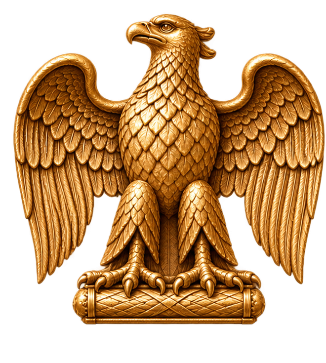 Aigle impérial napoléonien doré