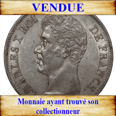 Charles x 5 francs 1826 a
