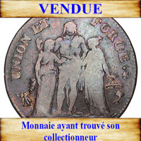 Directoire 5 francs union et force an 4 a