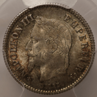 Napoleon iii 20 centimes 1867